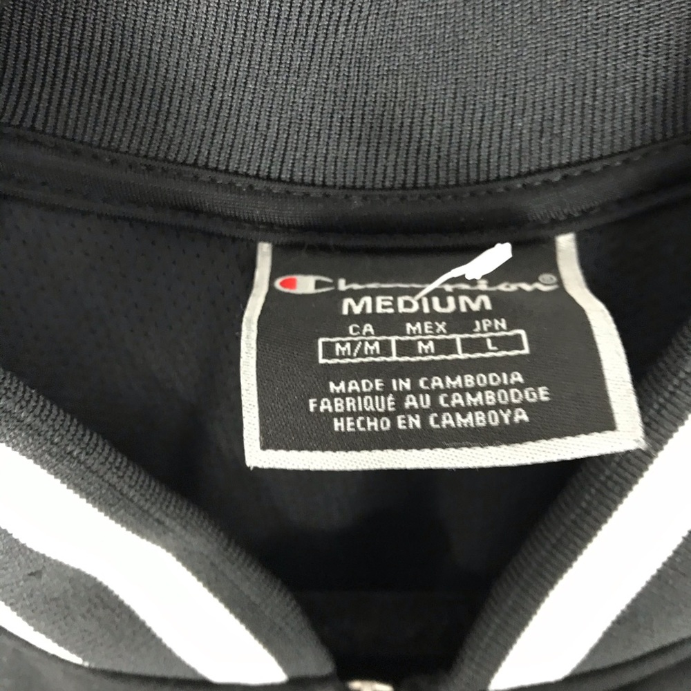 Champion Logo Track Bomber Jacket collegiate black - Picture 9 of 11